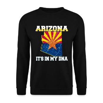 Arizona USA - Unisex Sweatshirt - black - Front - Alina (178cm) & Michal (187cm)
