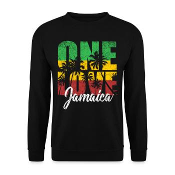 Jamaïque - Sweat-shirt Unisexe - noir - Devant - Alina (178cm) & Michal (187cm)