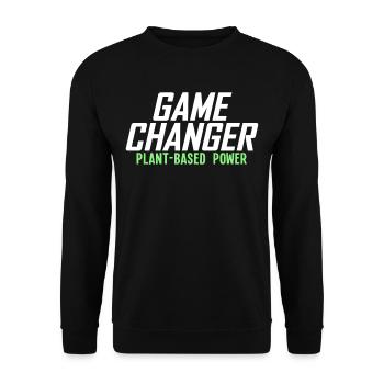 Game Changer Plant Based Power - Sweat-shirt Unisexe - noir - Devant - Alina (178cm) & Michal (187cm)