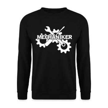 Mechaniker - Unisex Pullover - Schwarz - Vorne - Alina (178cm) & Michal (187cm)