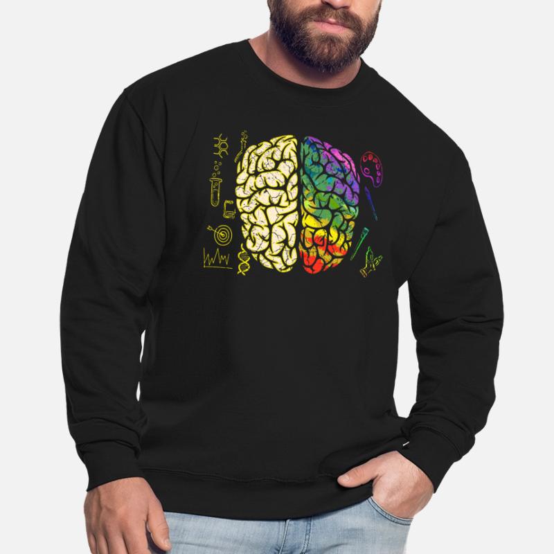 Brain Brain Brain Half Analytical Creative Unisex Sweatshirt
