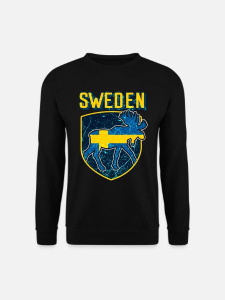 Schweden Elch - Unisex Pullover - Schwarz