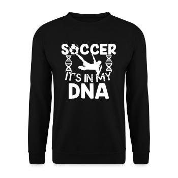 Fussball - Unisex Pullover - Schwarz - Vorne - Alina (178cm) & Michal (187cm)