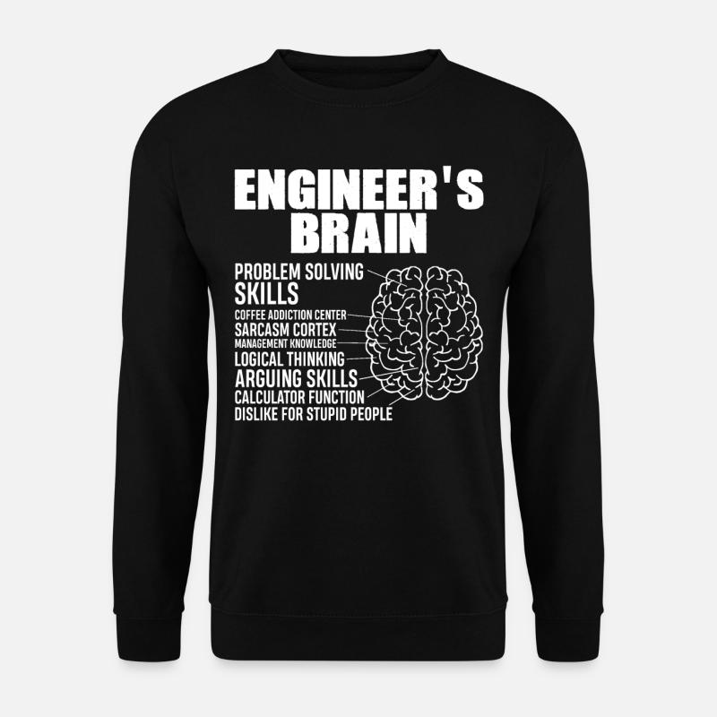 Engineer's Brain - Unisex Sweatshirt - black