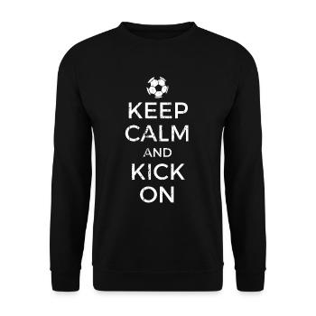 Dire drôle de football - Sweat-shirt Unisexe - noir - Devant - Alina (178cm) & Michal (187cm)