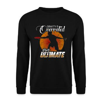 Ultimate Frisbee - Unisex Pullover - Schwarz - Vorne - Alina (178cm) & Michal (187cm)