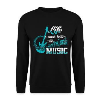 Musik Musiker - Unisex Pullover - Schwarz - Vorne - Alina (178cm) & Michal (187cm)