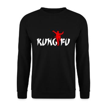 Kung Fu - Sweat-shirt Unisexe - noir - Devant - Alina (178cm) & Michal (187cm)