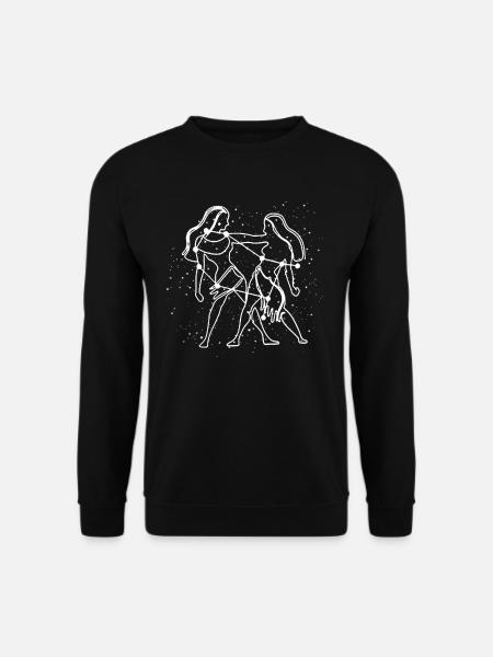 Sternzeichen Zwillinge - Unisex Pullover - Schwarz