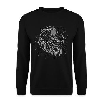 astrological sign Leo - Unisex Sweatshirt - black - Front - Alina (178cm) & Michal (187cm)
