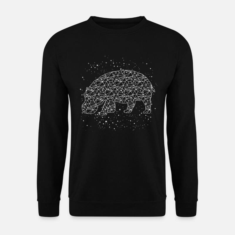 Flusspferd Nilpferd - Unisex Pullover - Schwarz