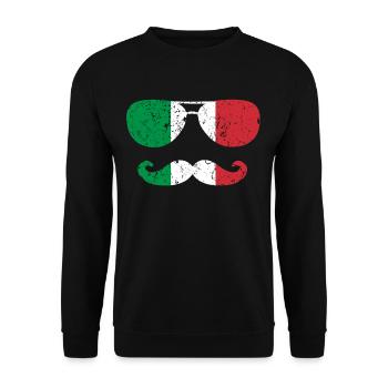 Italien Italiener Sonnenbrille - Unisex Pullover - Schwarz - Vorne - Alina (178cm) & Michal (187cm)