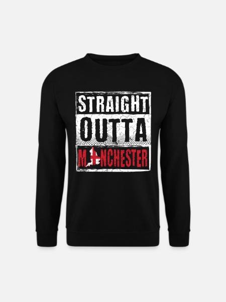 Straight Outta Manchester - Unisex Sweatshirt - black
