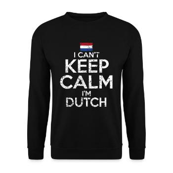 Pays-Bas néerlandais drôle disant - Sweat-shirt Unisexe - noir - Devant - Alina (178cm) & Michal (187cm)