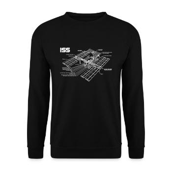 ISS International Space Station - Unisex Sweatshirt - black - Front - Alina (178cm) & Michal (187cm)