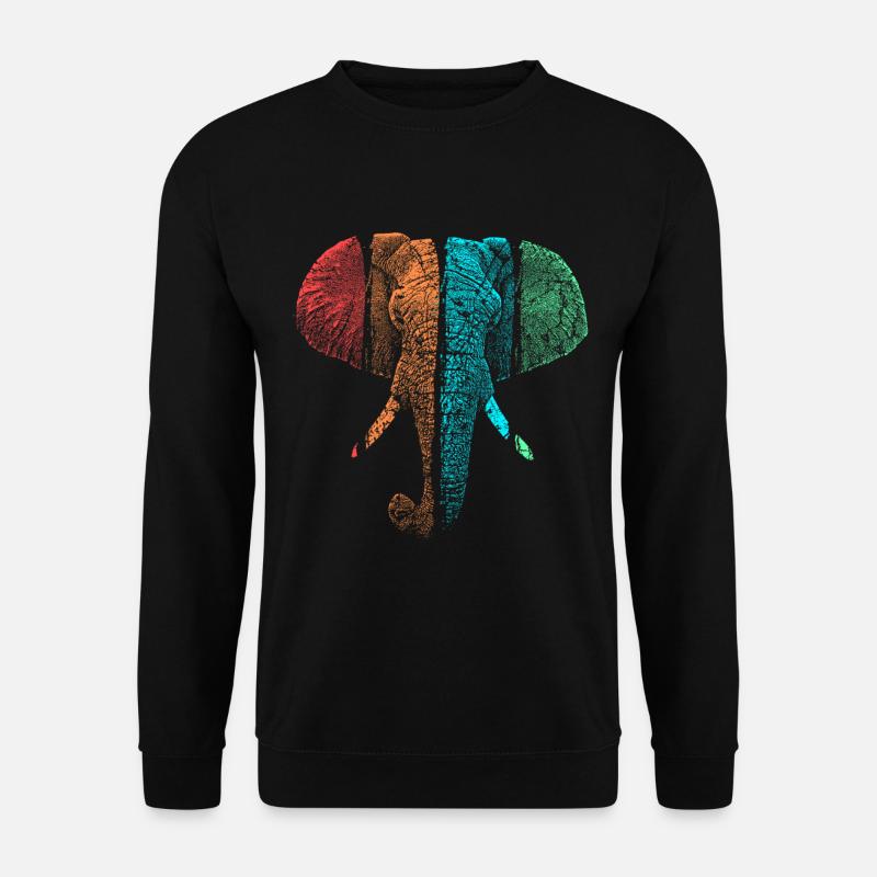 Elefant - Unisex Pullover - Schwarz