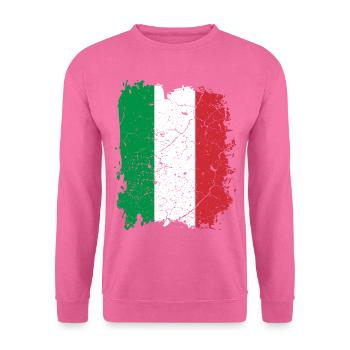 Drapeau Italie - Sweat-shirt Unisexe - rose - Devant