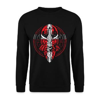 Danish viking - Unisex Sweatshirt - black - Front - Alina (178cm) & Michal (187cm)
