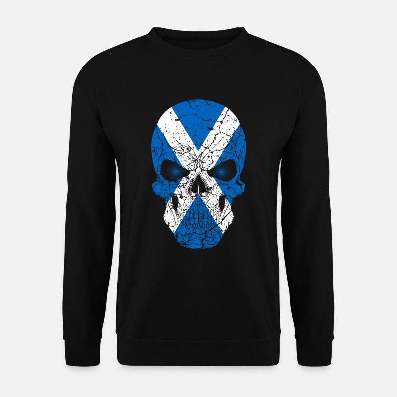 Schottland Totenkopf Skull - Unisex Pullover - Schwarz