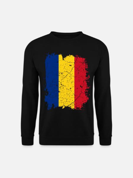 Drapeau Roumanie - Sweat-shirt Unisexe - noir