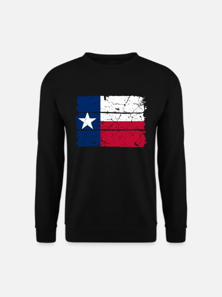 Drapeau Lone Star du Texas - Sweat-shirt Unisexe - noir
