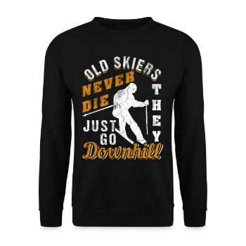 Ski drôle - Sweat-shirt Unisexe - noir - Devant - Alina (178cm) & Michal (187cm)