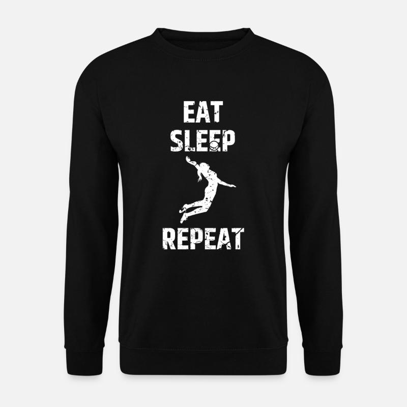 Volleyball Volleyballer Volleyballerin - Unisex Pullover - Schwarz