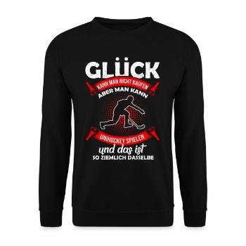 Unihockey - Unisex Pullover - Schwarz - Vorne - Alina (178cm) & Michal (187cm)