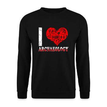 Archeology archeologist archeologist - Unisex Sweatshirt - black - Front - Alina (178cm) & Michal (187cm)