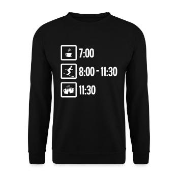 Apres Ski Tag - Unisex Pullover - Schwarz - Vorne - Alina (178cm) & Michal (187cm)