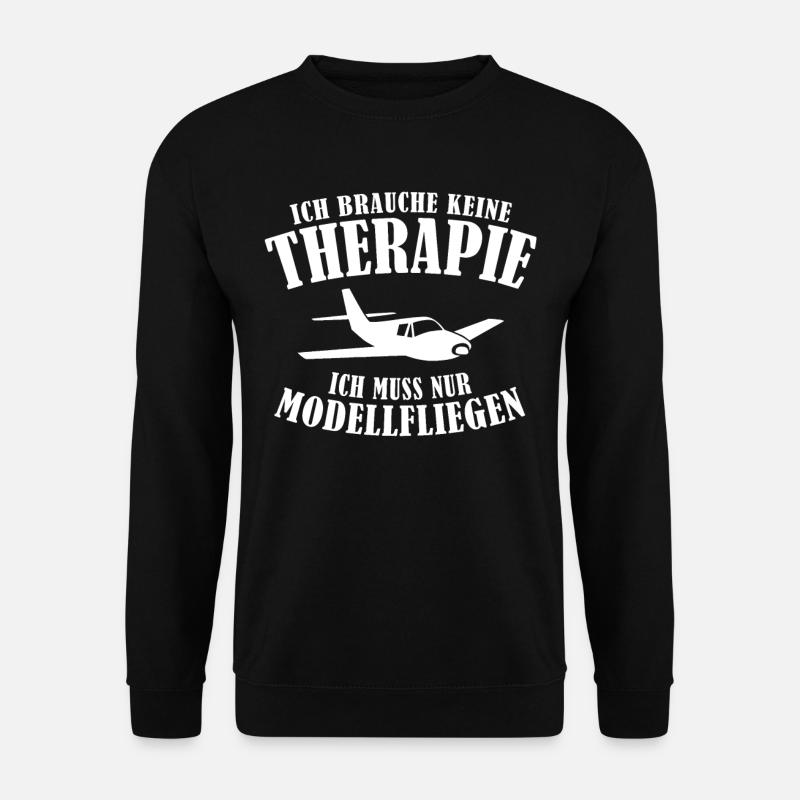Ich Muss Nur Modellfliegen - Unisex Pullover - Schwarz