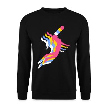 Volleyball Beachvolleyball - Unisex Pullover - Schwarz - Vorne - Alina (178cm) & Michal (187cm)