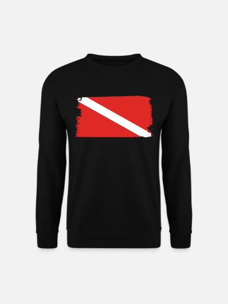Drapeau de plongeur - Sweat-shirt Unisexe - noir