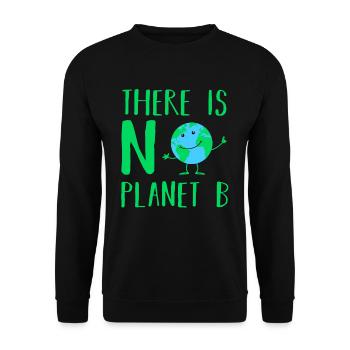 Il n'y a pas de planète B - Sweat-shirt Unisexe - noir - Devant - Alina (178cm) & Michal (187cm)