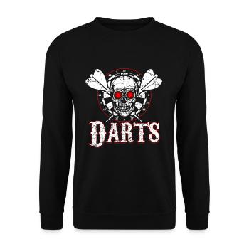 Darts - Unisex Sweatshirt - black - Front - Alina (178cm) & Michal (187cm)