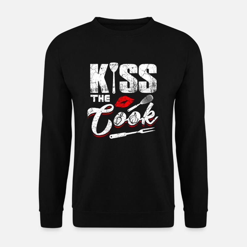 Küss den Koch - Unisex Pullover - Schwarz