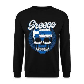 Grèce - Sweat-shirt Unisexe - noir - Devant - Alina (178cm) & Michal (187cm)