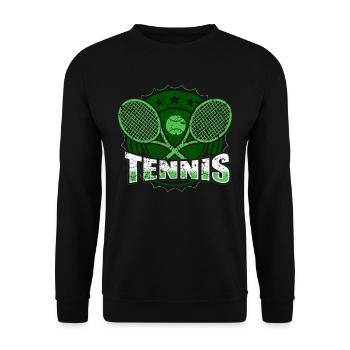 Le tennis - Sweat-shirt Unisexe - noir - Devant - Alina (178cm) & Michal (187cm)