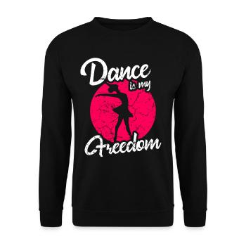 Dancing ballet - Unisex Sweatshirt - black - Front - Alina (178cm) & Michal (187cm)