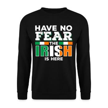Irish Ireland - Unisex Sweatshirt - black - Front - Alina (178cm) & Michal (187cm)