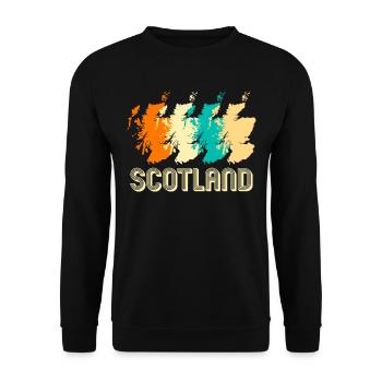 Scotland - Unisex Sweatshirt - black - Front - Alina (178cm) & Michal (187cm)