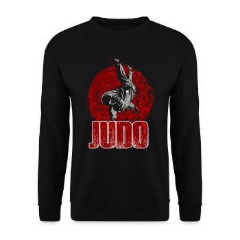 Judo - Unisex Pullover - Schwarz - Vorne - Alina (178cm) & Michal (187cm)