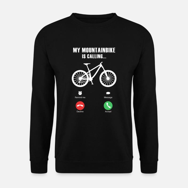 Amateur de VTT - Sweat-shirt Unisexe - noir