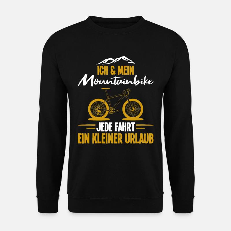 Ich Und Mein Mountainbike - Unisex Pullover - Schwarz