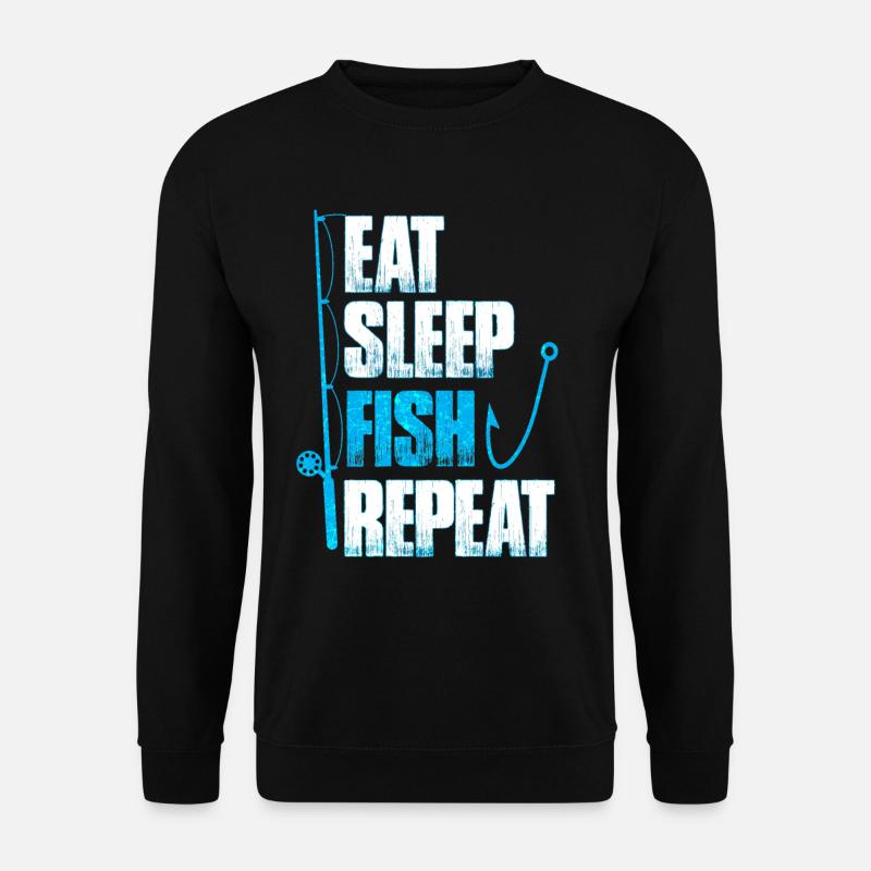 Fishing angler - Unisex Sweatshirt - black