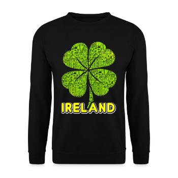 Irlande - Sweat-shirt Unisexe - noir - Devant - Alina (178cm) & Michal (187cm)