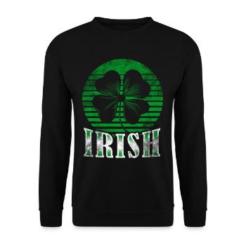 Irish - Unisex Sweatshirt - black - Front - Alina (178cm) & Michal (187cm)