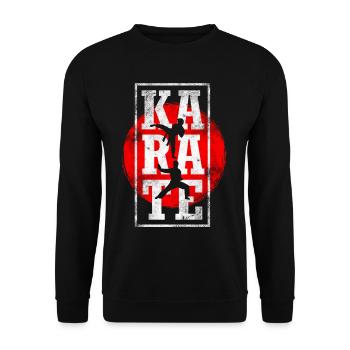 karaté - Sweat-shirt Unisexe - noir - Devant - Alina (178cm) & Michal (187cm)