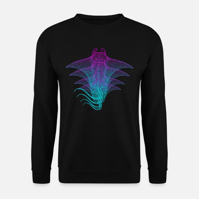 Manta Ray - Unisex Pullover - Schwarz