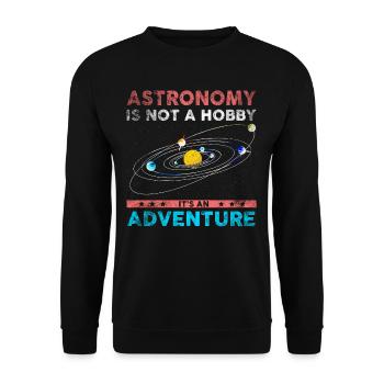 astronomie - Sweat-shirt Unisexe - noir - Devant - Alina (178cm) & Michal (187cm)